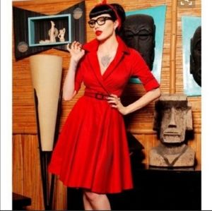 Medium Haunted Housewife red dress